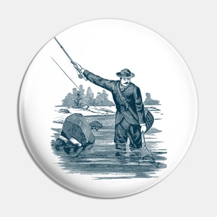 Fishing / Vintage Fisherman / Fishing Design / Fishing Lover / Fisherman gift / Sport Fishing Pin