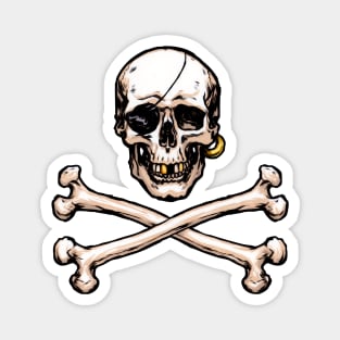 Pirate Skull and Crossbones Magnet