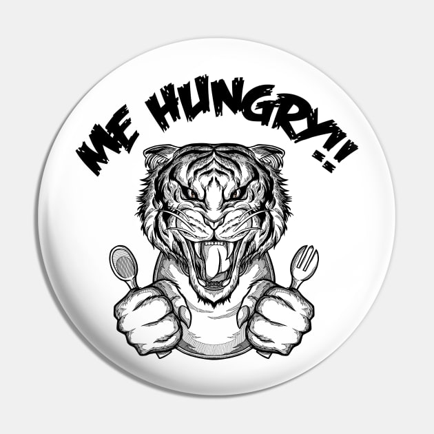 Savagely Hungry Pin by monochromefrog