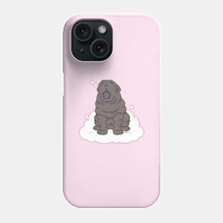 Black Shar Pei Puppy - Cute Shar Pei Yawning Phone Case