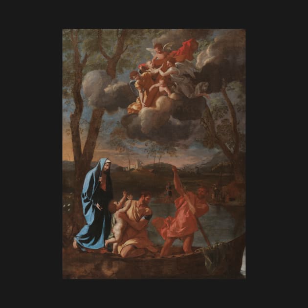 The Return of the Holy Family to Nazareth by Nicolas Poussin by Classic Art Stall