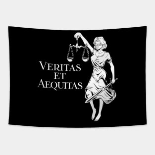 Veritas et Aequitas - Goddess Lady Justice Tapestry