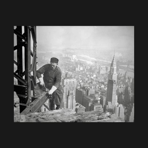 Empire State Steelworker, 1936. Vintage Photo by historyphoto