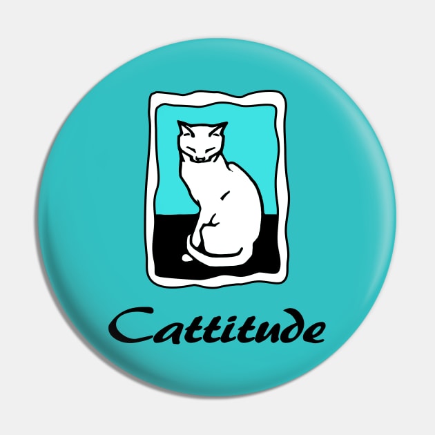 Cattitude Pin by SandraKC