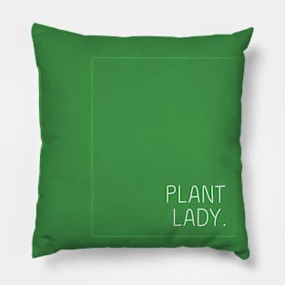 Green Plant Lady Pillow