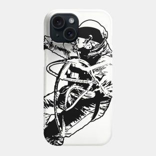 Astronaut Walking in Space Phone Case