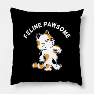 Feline Pawsome Pillow