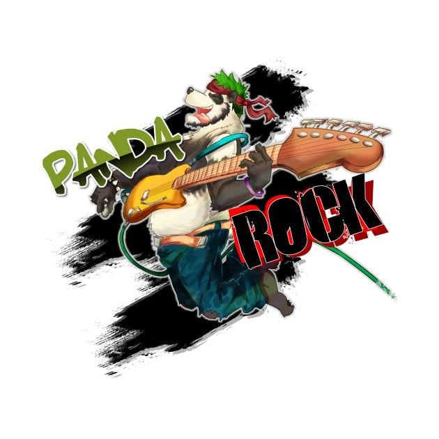 Panda Rock! by MinosArt