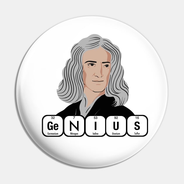 Isaac Newton Genius Pin by firstsapling@gmail.com