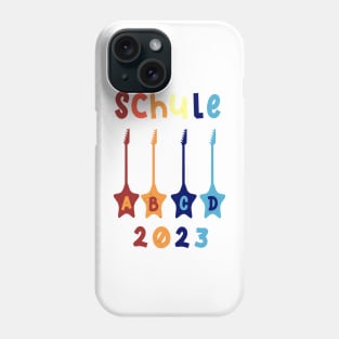 Schule 2023 ABCD Rockstar T shirt Phone Case