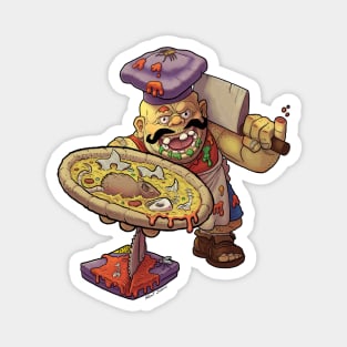 Pizzaface the crazed Pizza Chef. Magnet