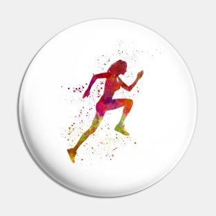 woman runner running jogger jogging silhouette Pin