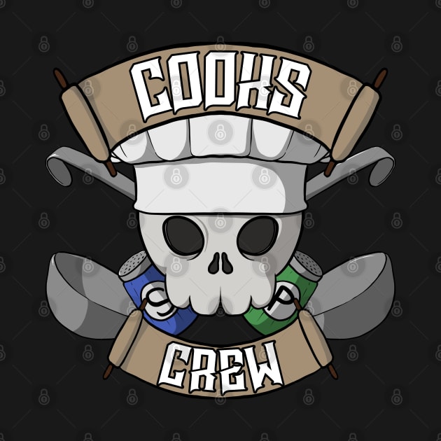 Cooks crew Jolly Roger pirate flag by RampArt