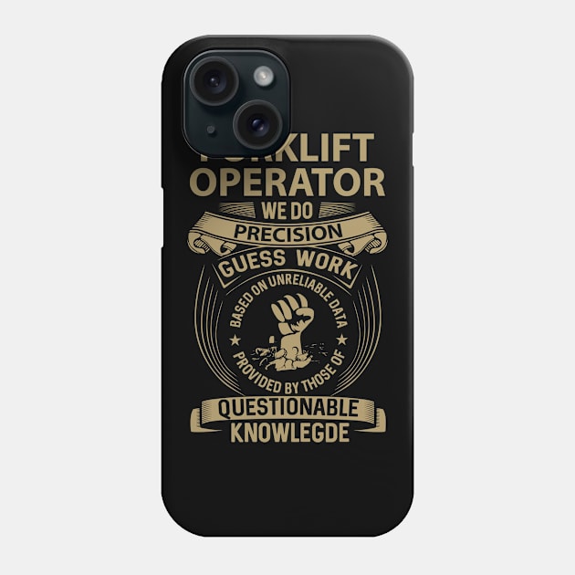 Forklift Operator T Shirt - MultiTasking Certified Job Gift Item Tee Phone Case by Aquastal