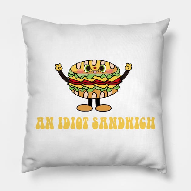 an idiot sandwich (gordon ramsay) Pillow by remerasnerds