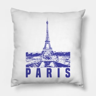 Paris France Eiffel Tower Pillow