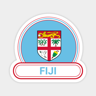 Fiji Country Badge - Fiji Flag Magnet