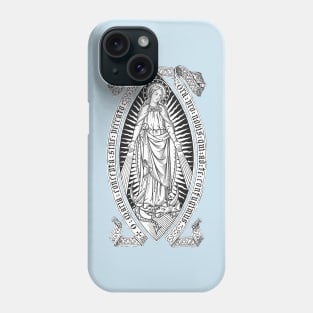 Immaculate Conception 03 - Marian blue bkg Phone Case