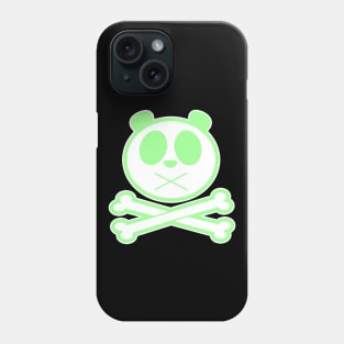 Panda Cross Bone - Green Phone Case