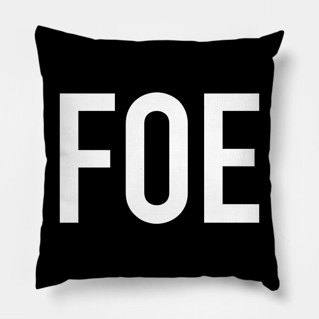 Foe Pillow by StickSicky