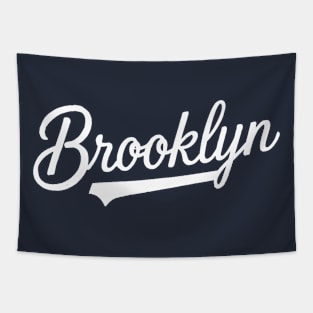 Brooklyn Cursive (White) Tapestry