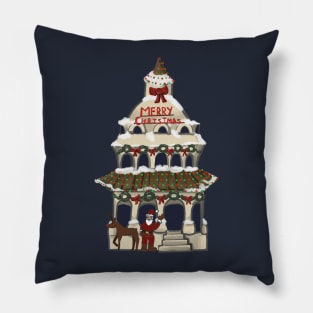 Christmas Town Gazebo Pillow