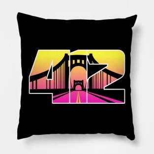 412 Bridge Sunset Pillow