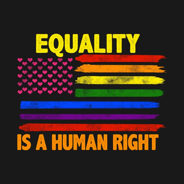 Equality Is A Human Right LGBT Rainbow Flag by Jonny1223