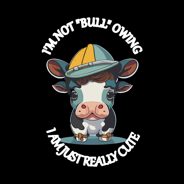 Cute baby cow funny quote by Devshop997