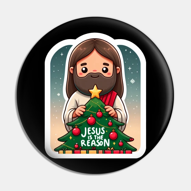 Jesus Is The Reason For The Season Pin by Plushism