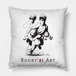 Rugby Junior Tackle by PPereyra Pillow