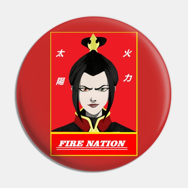 AZULA: FIRE NATION Pin by Clifficus