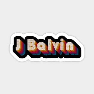 retro vintage J Balvin Magnet