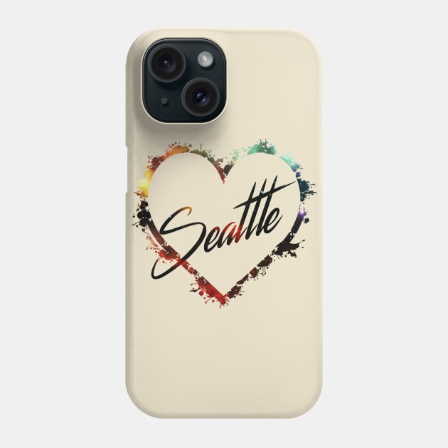 I Love Seattle Phone Case by StupidHead