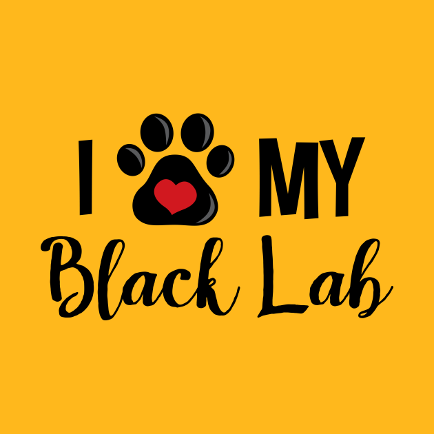 Discover I Love My Black Lab - V2 - Black Labs - T-Shirt