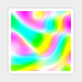 Fun Bright Colorful Abstract Design Magnet