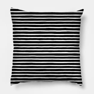 Pocket - Marker Black Stripes Pillow