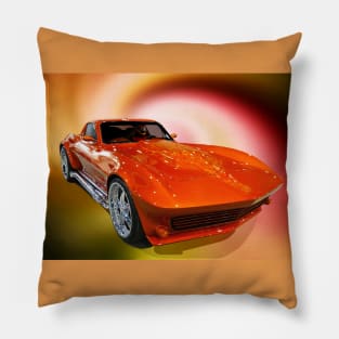 Tangerine Dream Corvette Pillow