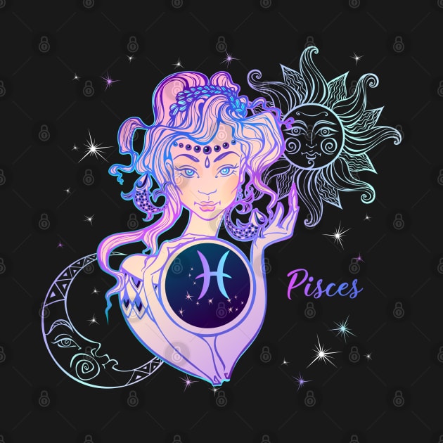 Pisces Astrology Horoscope Zodiac Birth Sign Gift for Women by xena