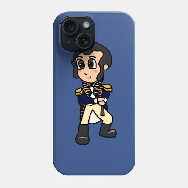 Chibi Stephen Decatur (Small Print) Phone Case by Aeriskate