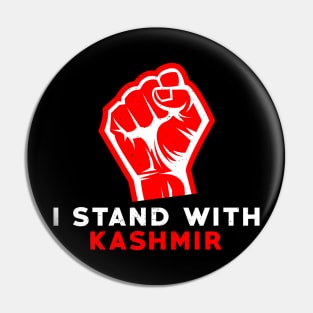 I Stand With Kashmir - Show Your Sympathy And Solidarity Pin