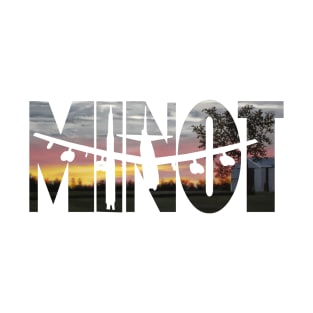 Minot Backyard Sunset Silhouette T-Shirt