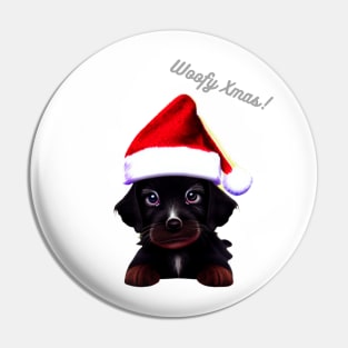 Woofy Xmas Pin