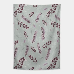 Spring Emotion Branches & Leaves Cherry Mint Tapestry