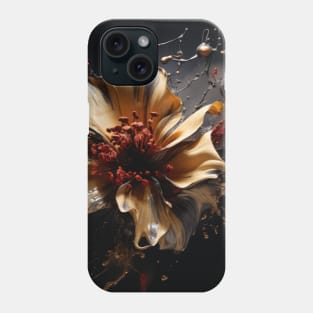 Fluid Blossom Art 3D Digital Art Phone Case