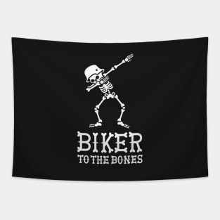 Dab dabbing biker to the bones Tapestry