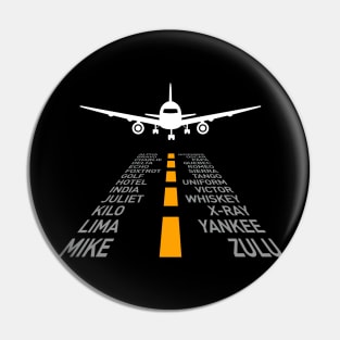 Runway - phonetic alphabet Pin