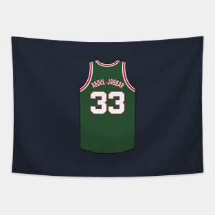 Kareem Abdul Jabbar Milwaukee Jersey Qiangy Tapestry