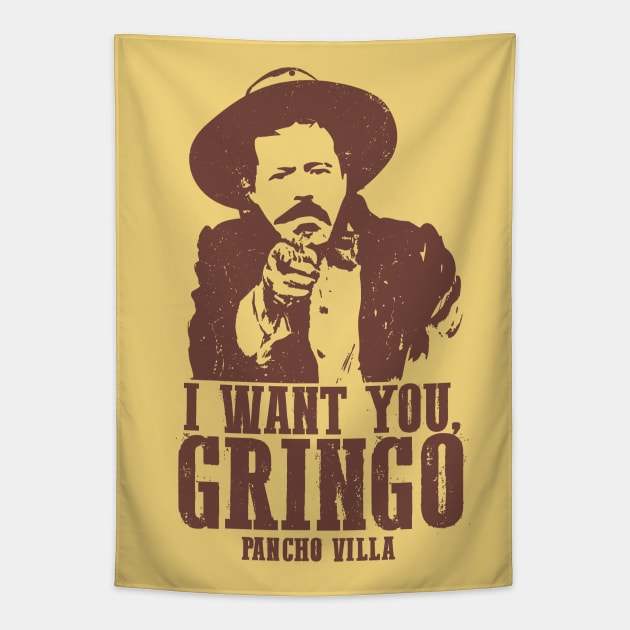 Pancho Villa: I Want You, Gringo Tapestry by Distant War