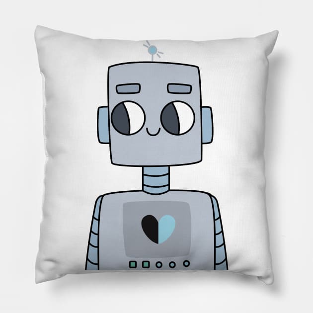 Mr Valentine Robot - 2 Pillow by Megadorim